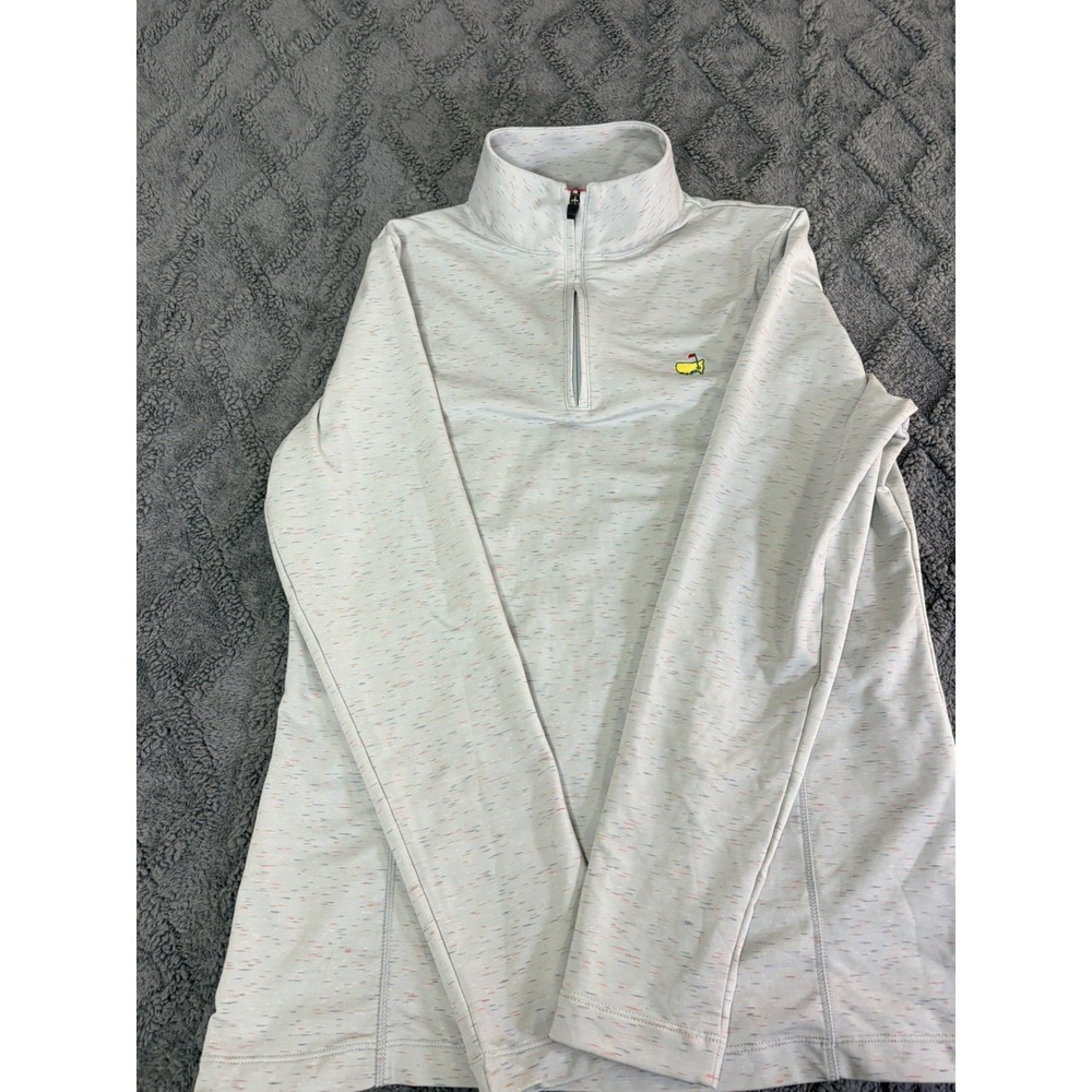 Masters Tournament Magnolia Lane Womens 1/4 Zip Pullover Jacket Gray Medium